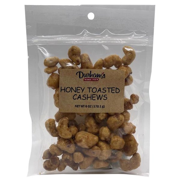 Durhams Honey Toasted Cashews 6 oz Bagged 7304240019